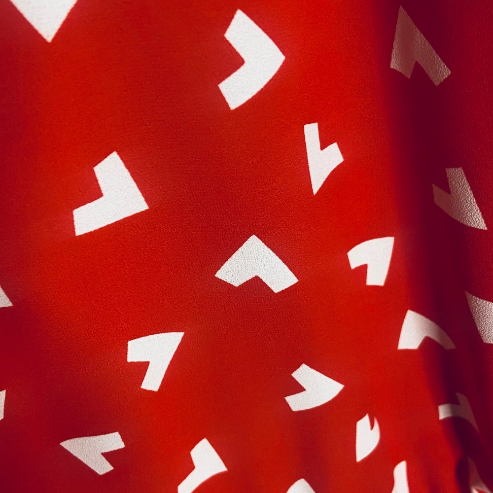 Red & White Anne Klein dress - Picture 3 of 5